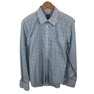 BF561 Men’s Jos. A. Bank TRAVELER Striped SLIM FIT Button Down Shirt L